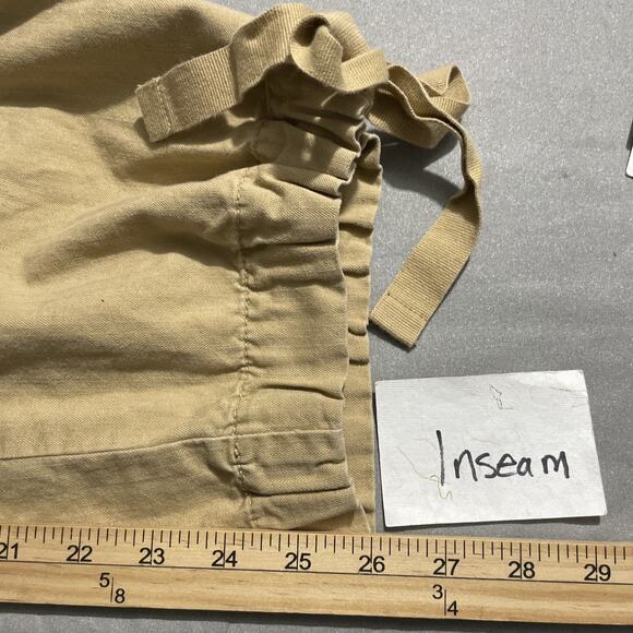 Ralph Lauren Cargo Cropped Pants Plus Size 18W Khaki Utility Outdoors Y2K Baggy - Picture 10 of 10